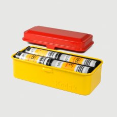 Reto Kodak Classic Metal 120 / 35mm Film Case, Yellow/Red Lid