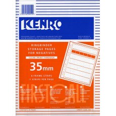 Kenro Negative Pages, Print Thru Acetate, 35mm, 25 sheets