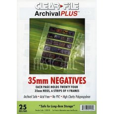 Clearfile 11B Negative Pages 35mm Archival Plus Pack of 25