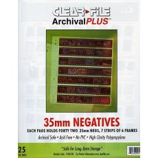 Clearfile 14B Negative Pages 35mm Archival Plus Pack of 25