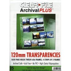 Clearfile 16B Negative Pages 6x6cm Archival Plus Pack of 25