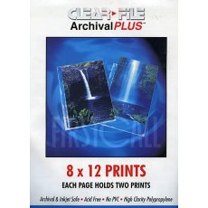 Clearfile 40B Print Pages 8x12in Archival Plus Pack of 25