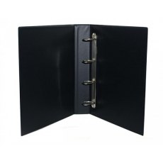 Clearfile Storage Sheet Binder 4 Ring, 84 Black non-padded