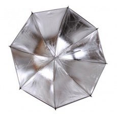 Paterson Brolly, LIT313 Silver/Black Reflective Umbrella, 36 inch