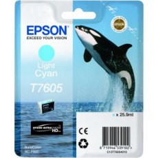 Epson Ink Jet Cartridge T7605 Killer Whale, Light Cyan