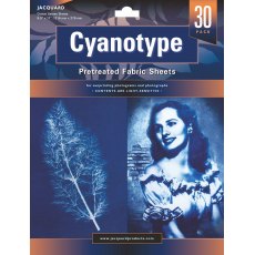 Jacquard Cyanotype Pretreated Fabric Sheets - 30 pack