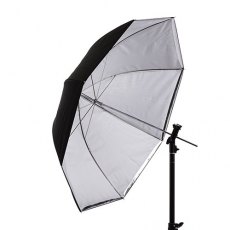 U4TRSI Translucent/Silver Convertible Umbrella, 43 inch