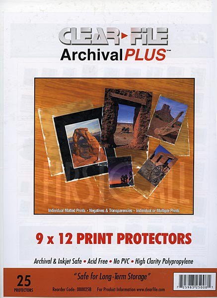 Clearfile Clearfile 080B Print Protectors 9x12in (A4) Pack of 25