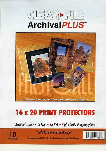 Clearfile Clearfile 060B Print Protectors 16x20in Pack of 10