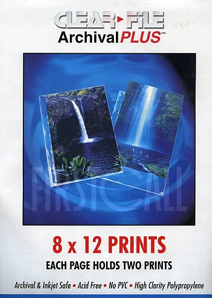 Clearfile Clearfile 40B Print Pages 8x12in Archival Plus Pack of 25