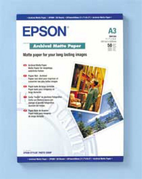 Epson Epson SO41344, Archival Matte Paper  A3, Pack of 50