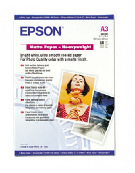 Epson Epson SO41261, Matte Paper Heavyweight, A3, Pack of 50