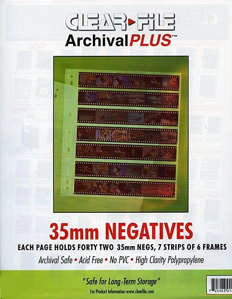 Clearfile Clearfile 14B Negative Pages 35mm Archival Plus Pack of 100