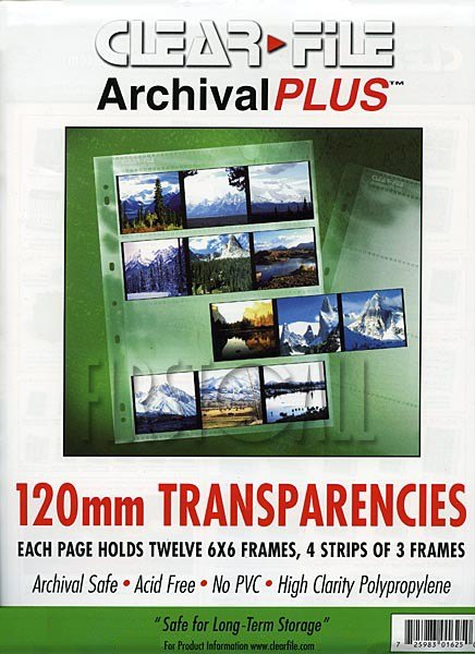 Clearfile Clearfile 16B Negative Pages 6x6cm Archival Plus Pack of 100