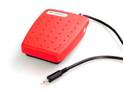 RH Designs RH Designs Foot switch Deluxe Red, with 2m (6.5 feet) cable