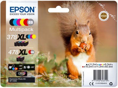 Epson Epson Ink Jet Cartridge T478XL Squirrel, Multipack