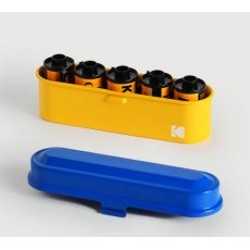 Reto Kodak Classic Metal 35mm Film Case, Yellow/Blue Lid