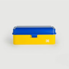 Reto Kodak Classic Metal 120 / 35mm Film Case, Yellow/Blue Lid