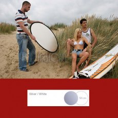 Lastolite Collapsible Reflector Silver/White, 50cm - 2031