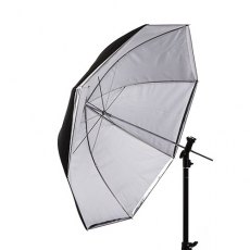 U3TRSI Translucent/Silver Convertible Umbrella, 36 inch