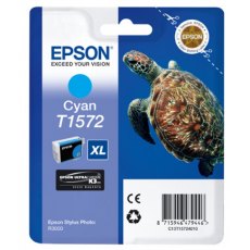 Epson Ink Jet Cartridge T1572, Turtle, Cyan