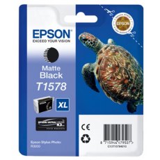 Epson Ink Jet Cartridge T1578, Turtle, Matte Black