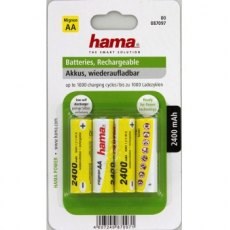 Hama Ni-MH 2400 mAh Rechargeable AA, Pack of 4