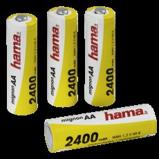 Hama Ni-MH 2400 mAh Rechargeable AA, Pack of 4