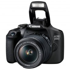 Canon EOS 2000D Digital SLR Camera with 18-55mm IS II lens