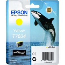Epson Ink Jet Cartridge T7604 Killer Whale, Yellow - Clearance - Expired 2024