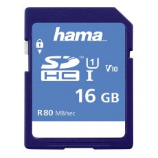 Hama 16GB SDHC Memory Card, UHS-1, class 10 (300x)