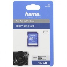 Hama 16GB SDHC Memory Card, UHS-1, class 10 (300x)