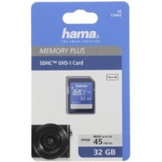 Hama 32GB SDHC Memory Card, UHS-1, class 10 (300x)