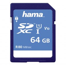 Hama 64GB SDXC Memory Card, UHS-1, class 10 (300x)