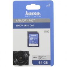 Hama 64GB SDXC Memory Card, UHS-1, class 10 (300x)