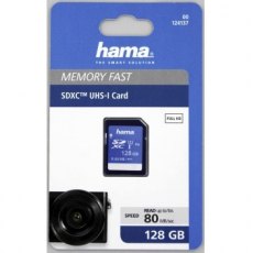 Hama 128GB SDXC Memory Card, UHS-1, class 10 (300x)