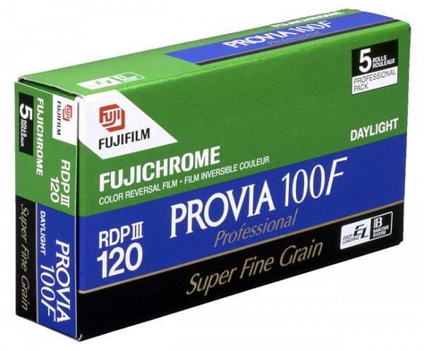 Fujifilm Fujifilm Provia 100F 120, ISO 100, Pack of 5