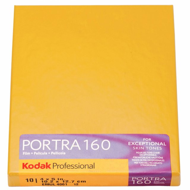 Kodak Kodak Portra 160 4 x 5, ISO 100, Pack of 10 sheets