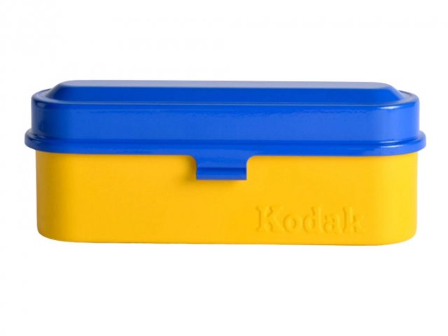 Reto Reto Kodak Classic Metal 35mm Film Case, Yellow/Blue Lid