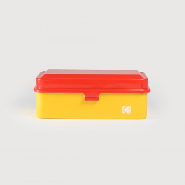 Reto Reto Kodak Classic Metal 120 / 35mm Film Case, Yellow/Red Lid