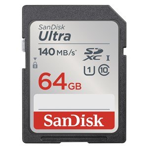 SanDisk SanDisk 64GB SDHC Memory Card, Ultra, UHS-1