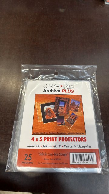 Clearfile Clearfile 025B Print Protectors 4x5in Pack of 25
