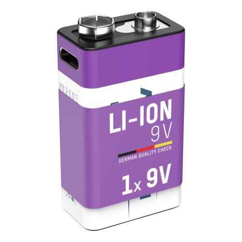 Ansmann Ansmann Li-Ion Rechargeable Battery USB-C port - 9v (1)