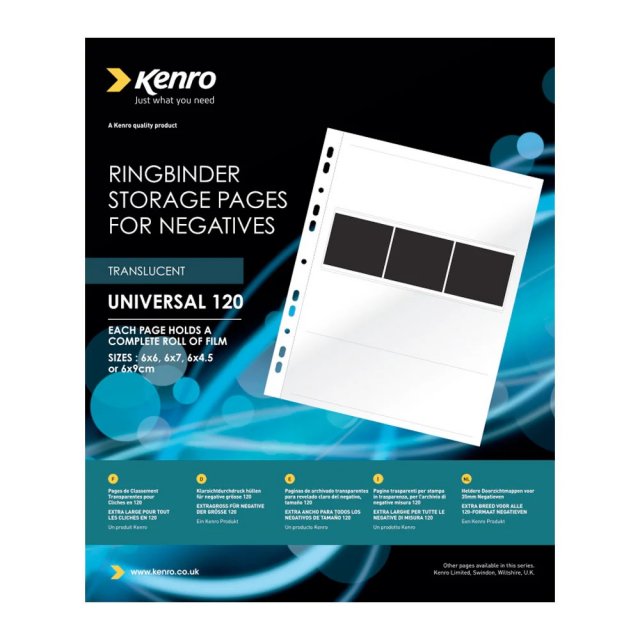 Kenro Kenro Negative Pages, Paper, 6 x 6cm, 25 sheets