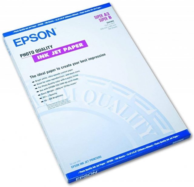 Epson Epson SO41069, Photo Quality Ink Jet Paper, A3+, Pack of 100