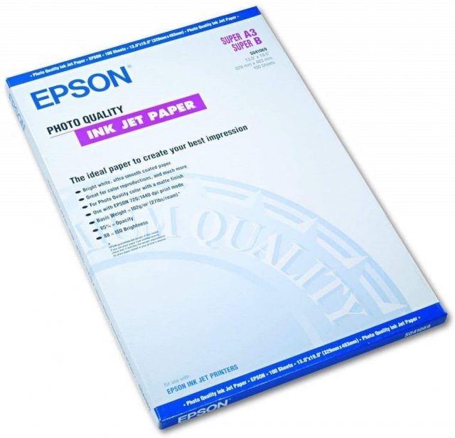 Epson Epson SO41069, Photo Quality Ink Jet Paper, A3+, Pack of 100