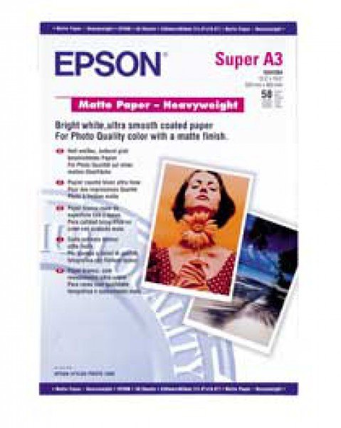 Epson Epson SO41264, Matte Paper Heavyweight, A3+, Pack of 50