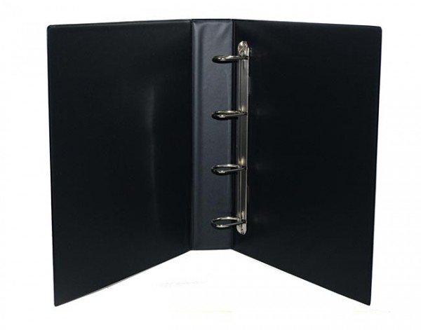 Clearfile Clearfile Storage Sheet Binder 4 Ring, 84 Black non-padded