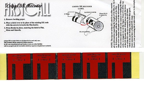 Firstcall Firstcall DX Recoder Labels, ISO 25