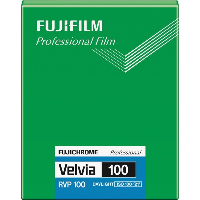 Fujifilm Fujifilm Velvia 100 4 x 5 in, 20 Sheets